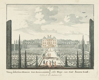Ansicht des Landhauses Clingendael in Den Haag von Pieter Schenk (I)
