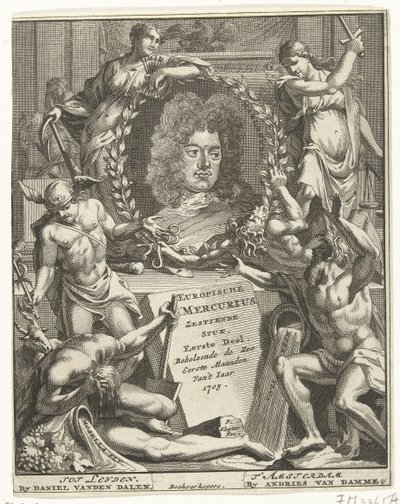 Titelpagina des Europischen Mercurius, 1705 von Pieter Sluyter
