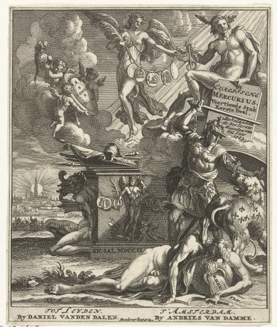 Titelseite für: Europische Mercurius Veertiende Stuk Eerste Deel, 1703 von Pieter Sluyter