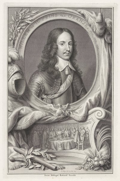Porträt von Wilhelm II., Prinz von Oranien von Pieter Tanjé