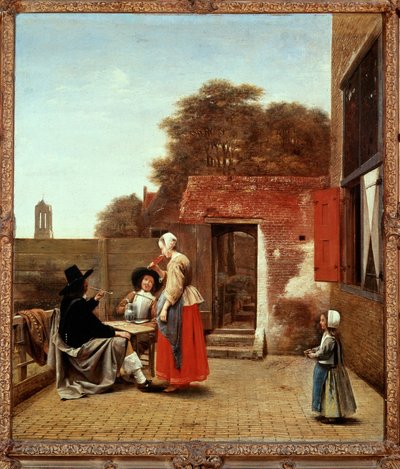 Ein niederländischer Innenhof von Pieter de Hooch