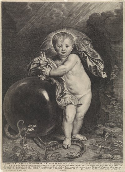 Christuskind mit Reichsapfel von Pieter de Jode (II)