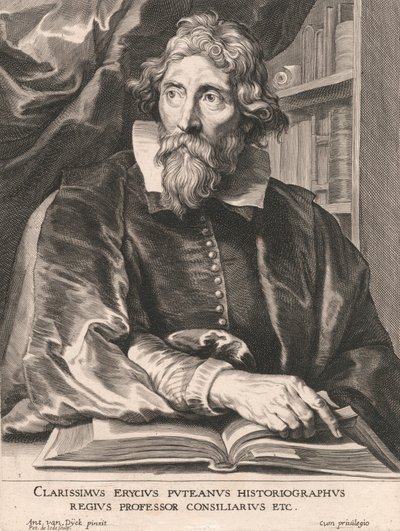 Clarissimus Erycius Puteanus Historiographus, Regius Professor Consiliarius Etc. von Pieter de Jode