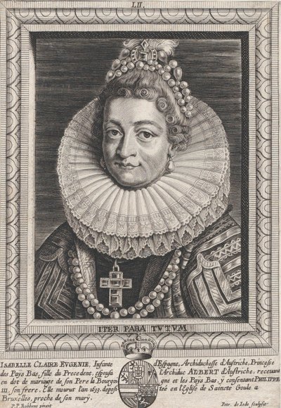 Porträt von Isabella Clara Eugenia, Infantin von Spanien von Pieter de Jode II