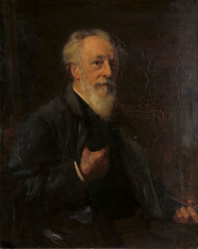 Porträt von J.A.B. Stroebel (1821-1905), Maler von Pieter de Josselin