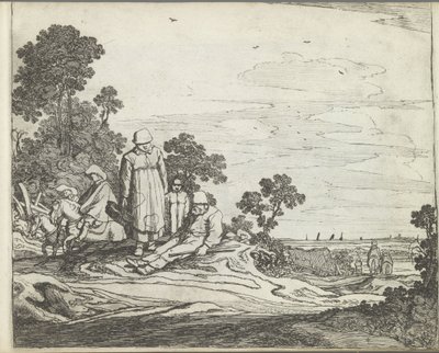 Landschaft mit Reitern von Pieter de Molijn