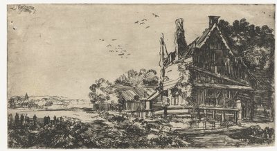Haus mit den drei Schornsteinen von Pieter de With (attributed to)