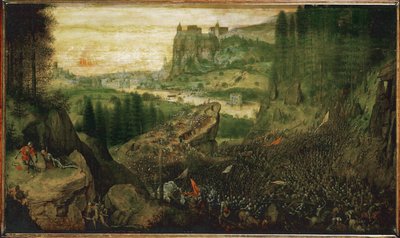 Der Selbstmord Sauls in der Schlacht am Berg Gilboa gegen die Philister von Pieter the Elder Bruegel