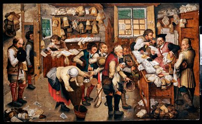Bauern zahlen den Zehnten von Pieter Brueghel the Younger