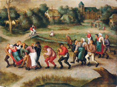 Wallfahrt der Epileptiker nach Molenbeek von Pieter the Younger Brueghel