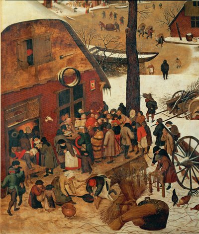 Die Volkszählung in Bethlehem von Pieter the Younger Brueghel