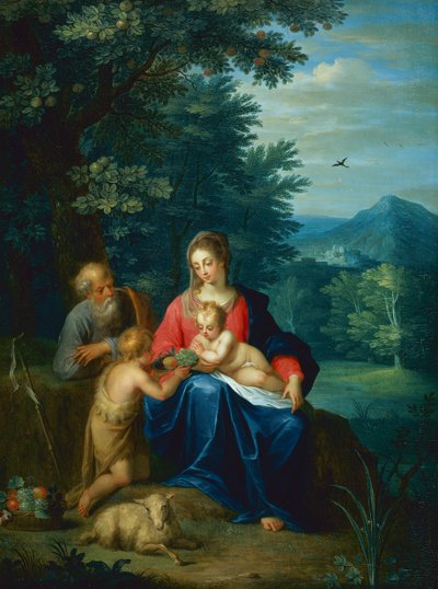 Die Heilige Familie mit dem kleinen Johannes dem Täufer von Pieter van Avont