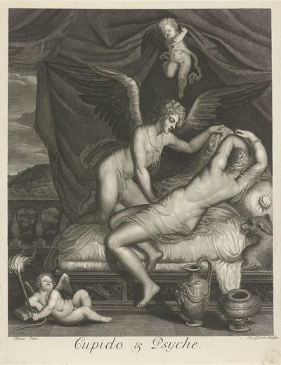 Cupido und Psyche von Pieter van Gunst