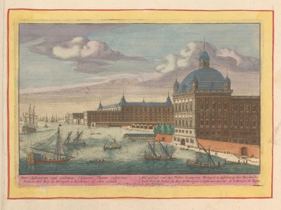 Ansicht des Königspalastes in Lissabon von Pieter van den Berge