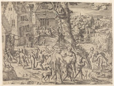 Bauernkirmes von Pieter van der Borcht (I) (attributed to)