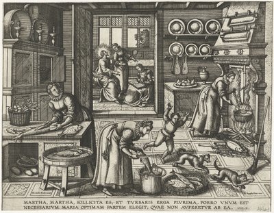 Christus im Haus von Martha und Maria von Pieter van der Borcht (I)