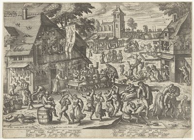 Fest des St. Sebastiaansgilde von Pieter van der Borcht (I)