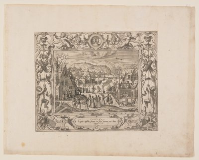 Januar, aus Die zwölf Monate von Pieter van der Borcht