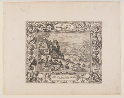 Juni, aus Die zwölf Monate von Pieter van der Borcht