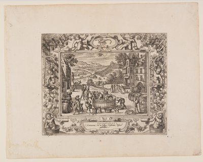 September, aus Die zwölf Monate von Pieter van der Borcht