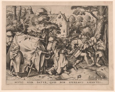 Die schmutzige Braut oder Die Hochzeit von Mopsus und Nisa von Pieter van der Heyden