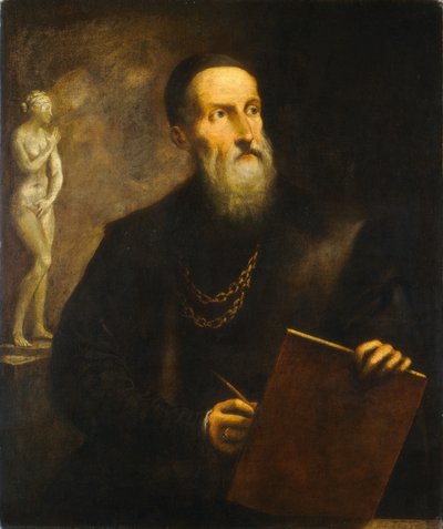 Imaginäres Selbstporträt von Tizian von Pietro (1605-78) Della Vecchia