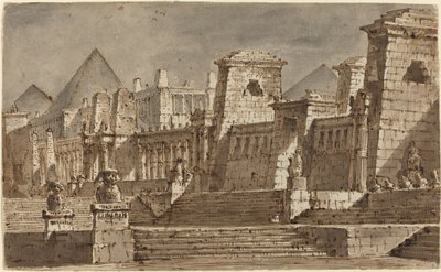 Ein ägyptisches Bühnenbild von Pietro Gonzaga