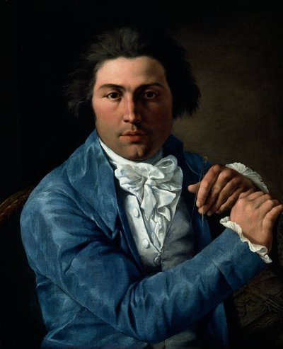 Porträt des Architekten Giuseppe Valadier, ca. 1795 von Pietro Labruzzi