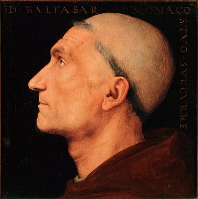 Porträt von Don Baldassarre di Antonio di Angelo, Mönch der Abtei von Vallombrosa von Pietro Perugino