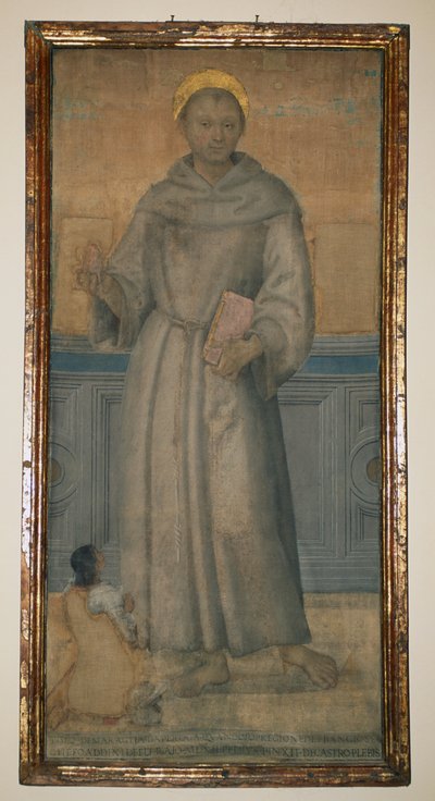 St. Antonius von Padua und Bartolomeo di Maraglia aus Perugia, um 1512, gemalt von Pietro Vannucci, bekannt als Perugino von Pietro Perugino