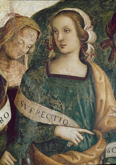 Die persische Sibylle (Detail) von Pietro Perugino