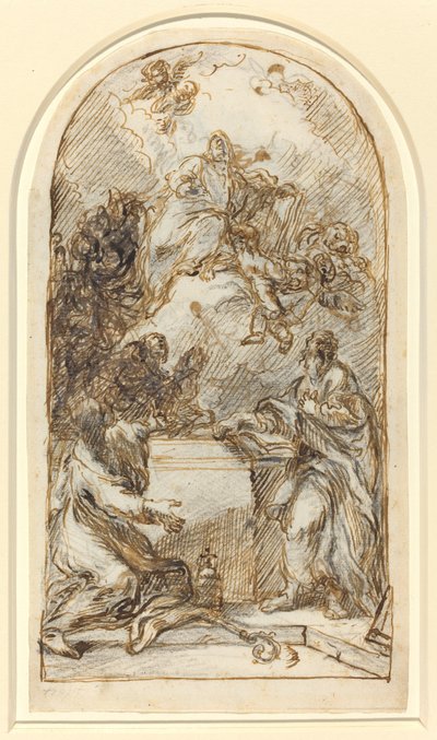 Die Apotheose des Heiligen Markus [recto und verso] von Pietro Roselli