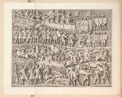 Reliefs am Bogen des Septimius Severus in Rom von Pietro Sante Bartoli