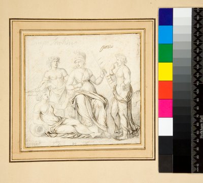 Athena und drei Frauen von Pietro Santi Bartoli
