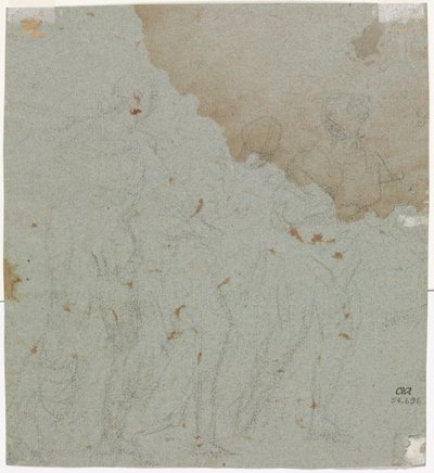 Skizze für Lot und seine Töchter von Pietro da Cortona