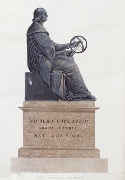 Statue von Nikolaus Kopernikus (1473-1543) 1854 von Polish School