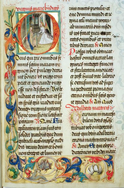 Die Verkündigung aus dem Pontifikale von Bischof Erasmus Ciolek, ca. 1510 von Polish School