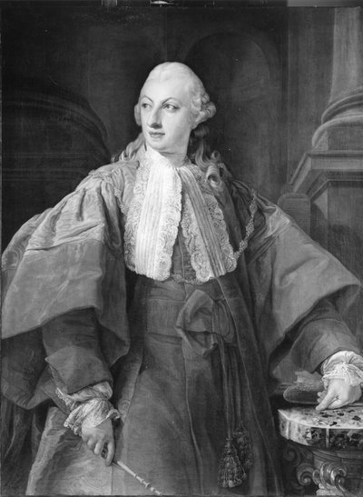 Porträt von Prinz Abbondio Rezzonico als Senator von Rom von Pompeo Girolamo Batoni