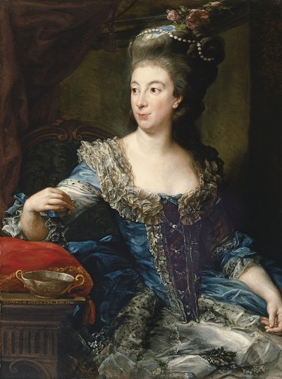 Porträt der Gräfin Maria Benedetta di San Martino von Pompeo Girolamo Batoni
