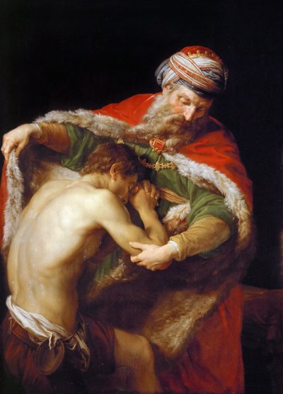 Die Rückkehr des verlorenen Sohnes, 1773 von Pompeo Girolamo Batoni