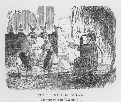 Der britische Charakter, Begeisterung für Gartenarbeit von Pont