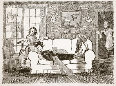 Eine halbe Stunde Ruhe nach dem Essen, Illustration aus 