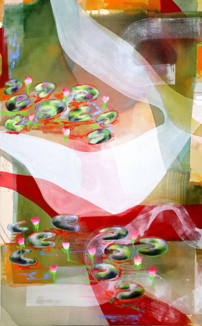 Abstrakte Seerosen von Poonam Choudhary