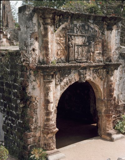 Ansicht des Tores der Festung Fortaleza von Portuguese School