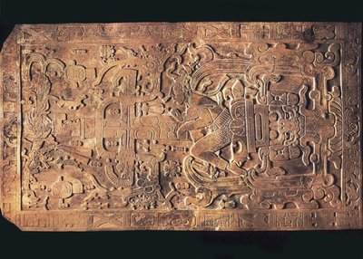 Das Grab von König Pakal aus dem Tempel der Inschriften, Palenque, 615-683 von Pre Columbian art