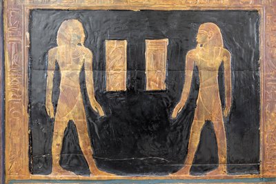 Kanopenkasten von Yuya, Detail, Ägyptisches Museum, Kairo, Ägypten von Prehistoric Prehistoric