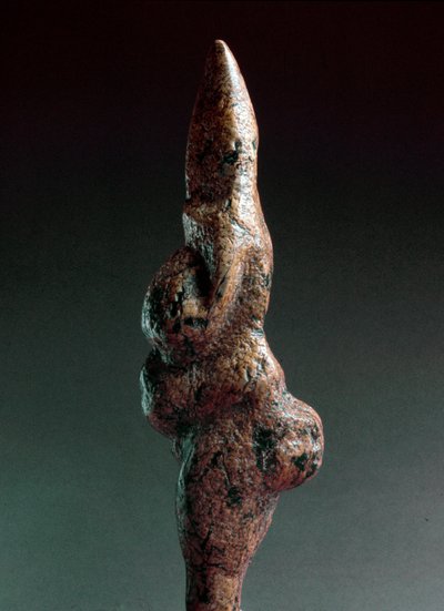 Prähistorie: Venus von Savignano, anthropomorphe lithische Skulptur (Oberes Paläolithikum) von Prehistoric Prehistoric