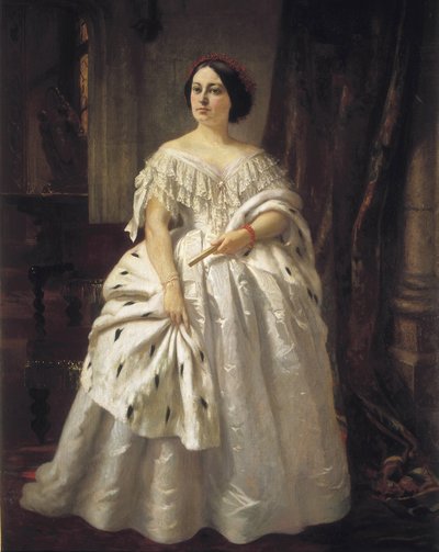 Teodora Lamadrid (1821-1886). Spanische Schauspielerin von Prudent Louis Leray