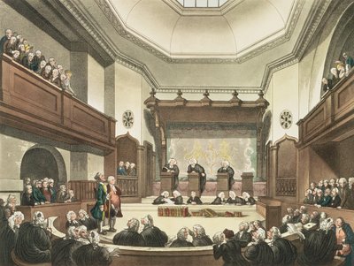 Gerichtshof der Common Pleas, Westminster Hall, aus 
