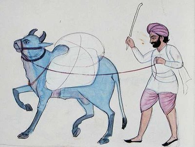 Wäscher (Dhobi) ca. 1890 von Punjabi School